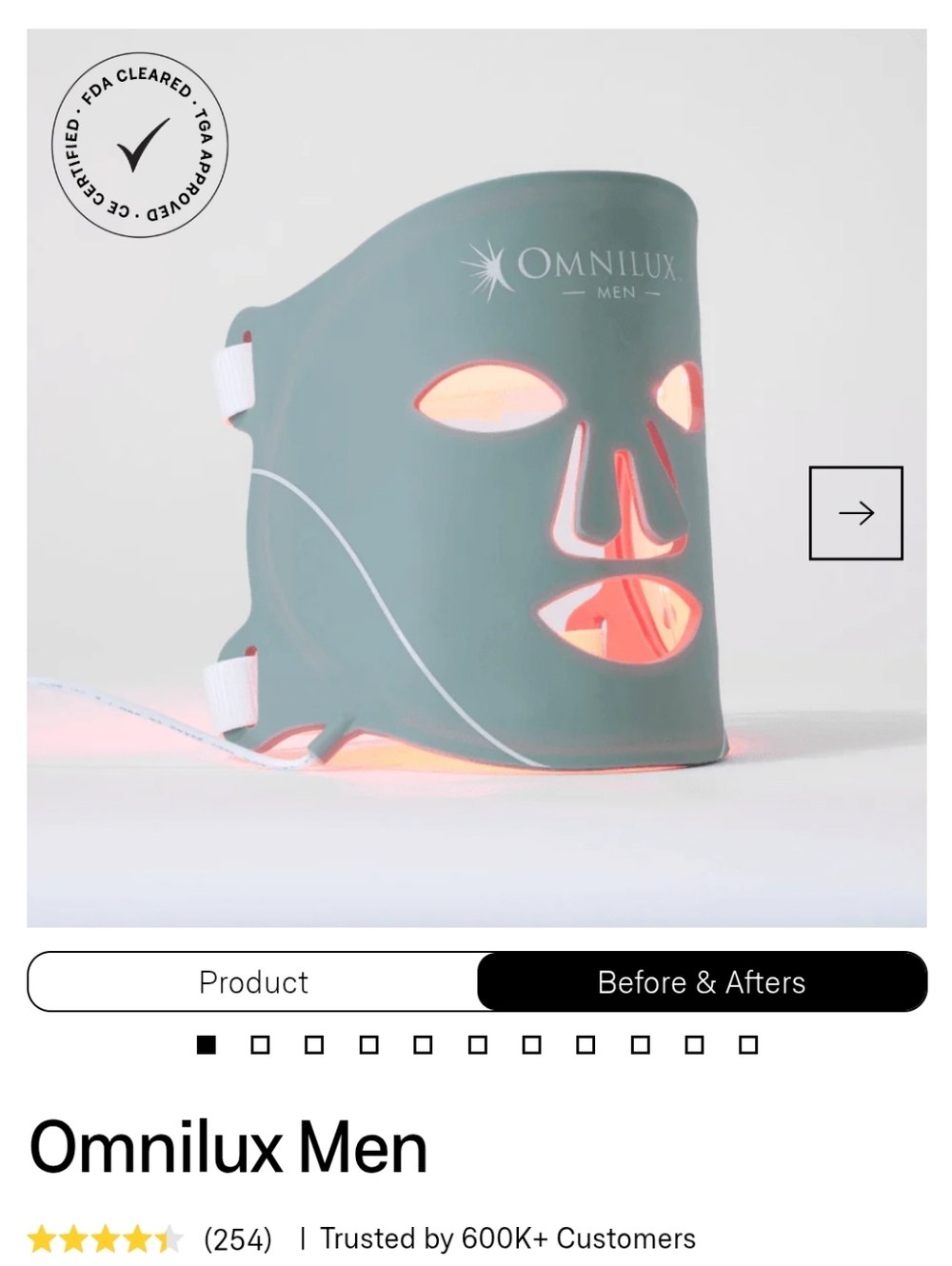 Omnilux Men - Face Mask